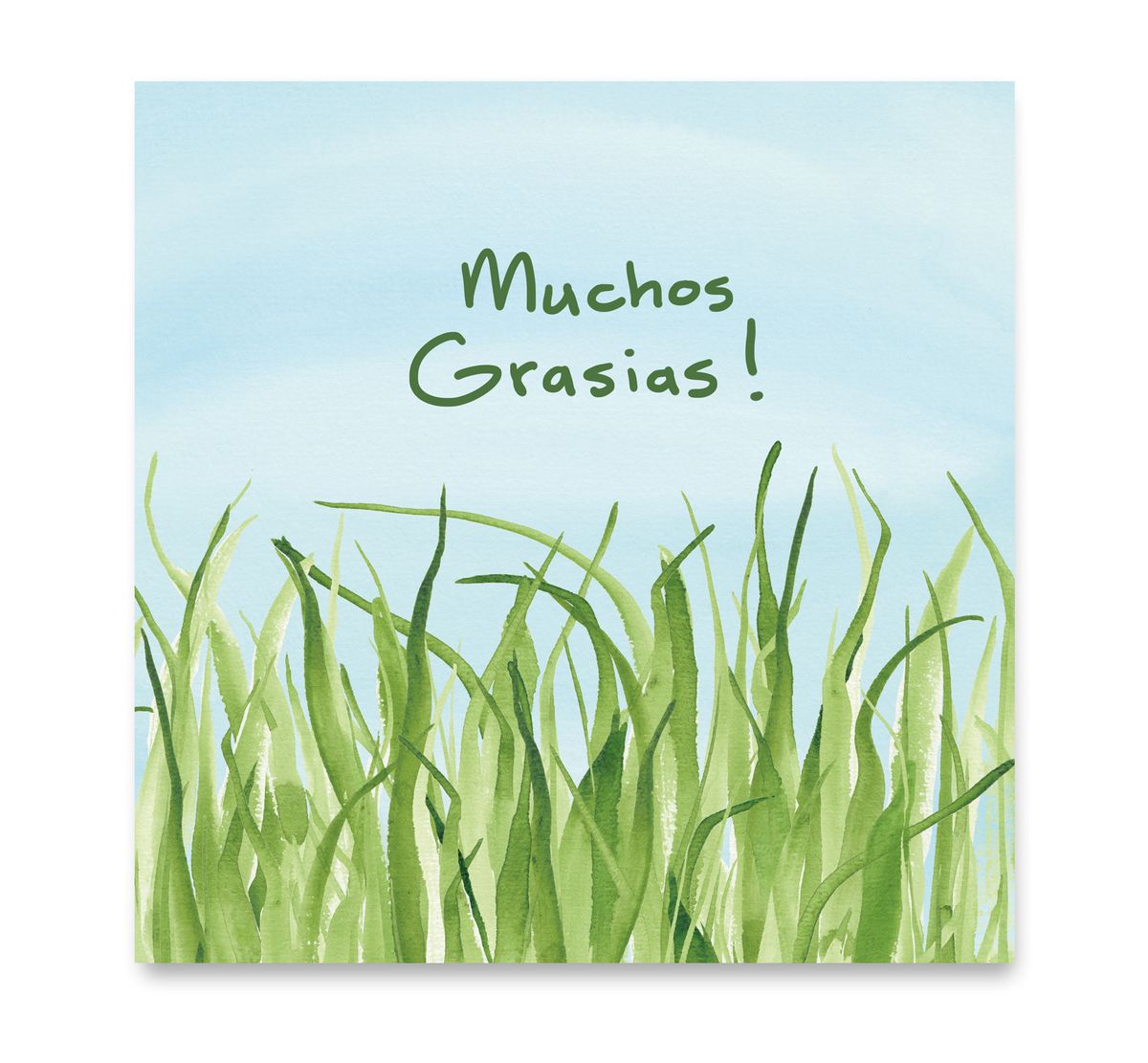 Handgemaakte wenskaart - Muchos Grasias - Art by Margreet Rijlaarsdam